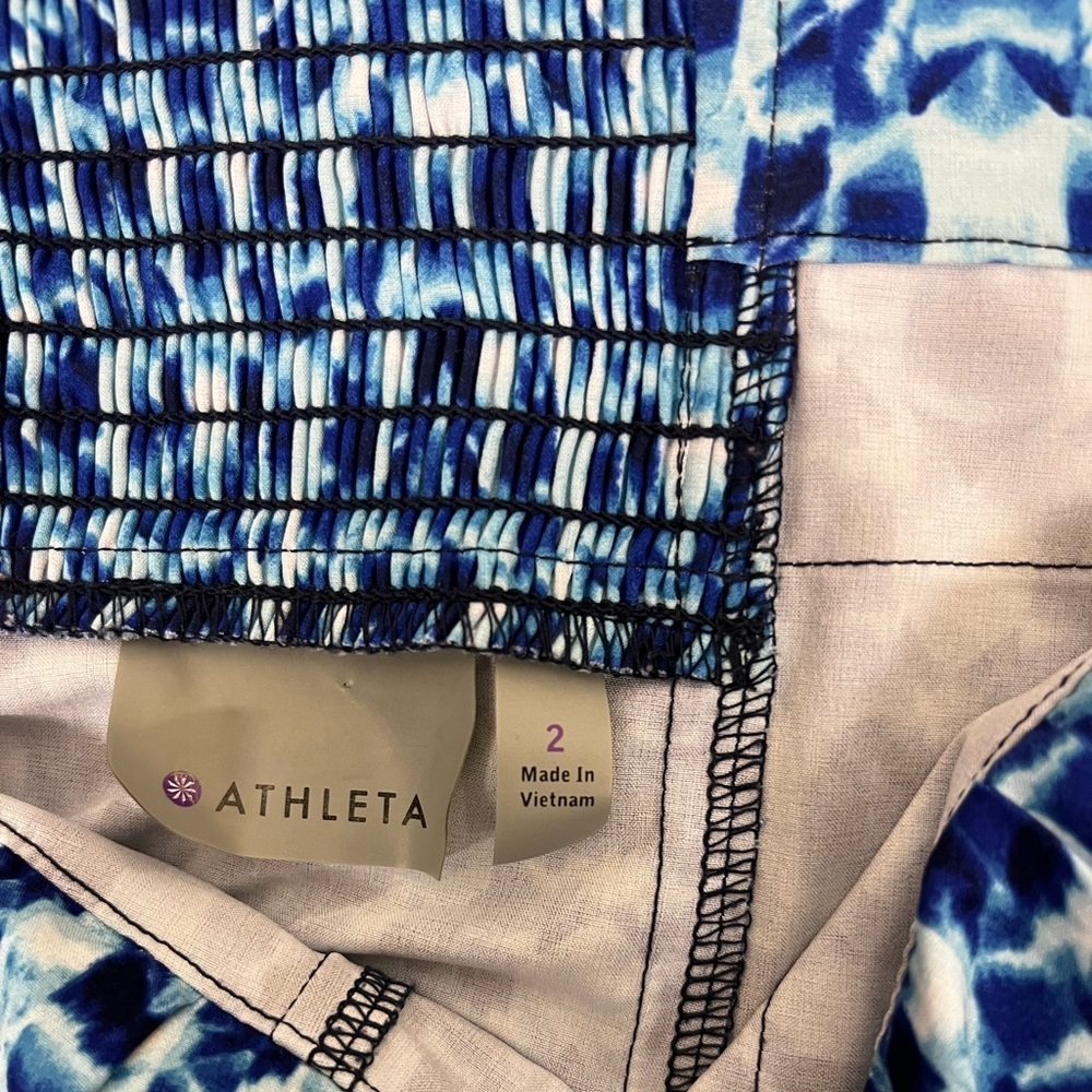 ATHLETA Pack Everywhere Halter Dress Blue Size 2 - Picture 2 of 7